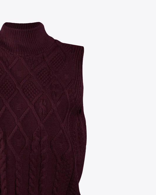 Pullover vest burgundy