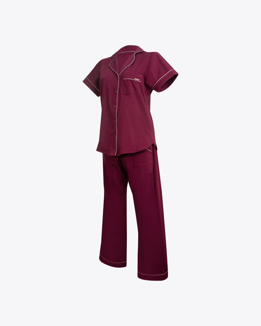 Pijama Classic vino