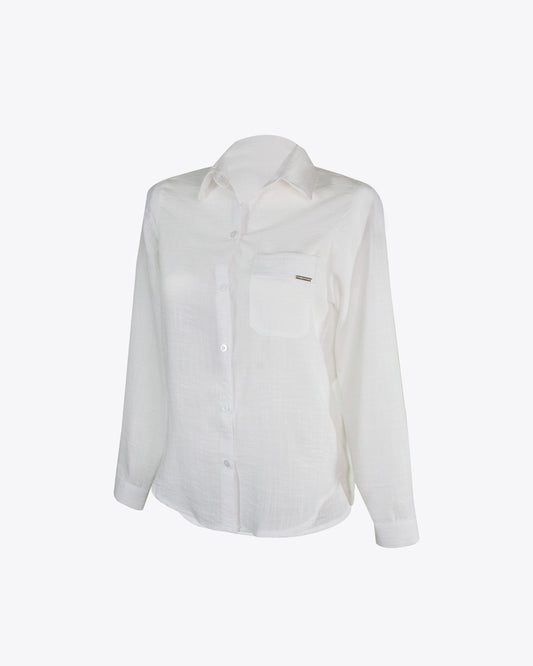 Camisa classic Slim lino white