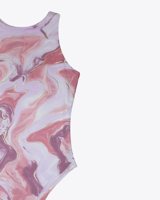 Body halter marbled rose