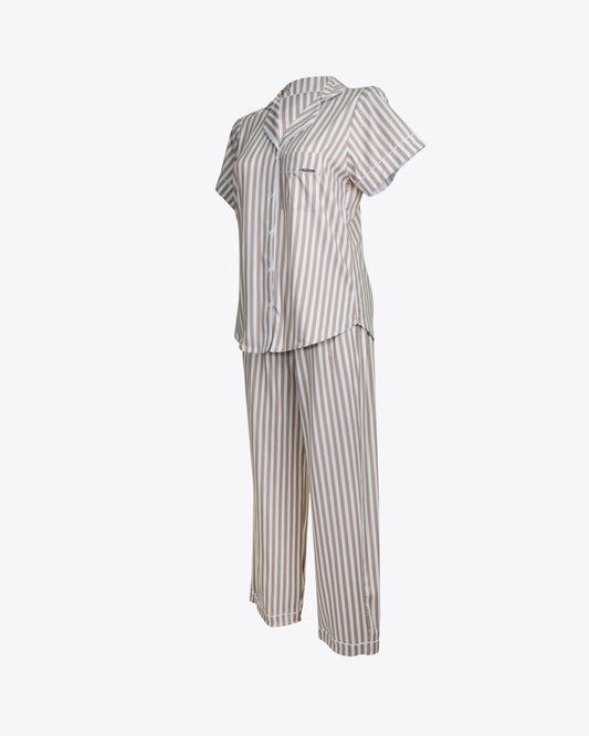 Pijama Classic rayas nude