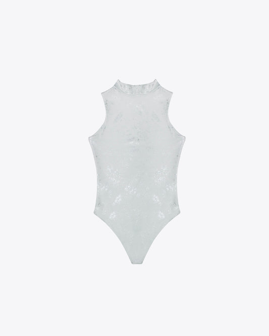 Body Cuello Alto White/Silver