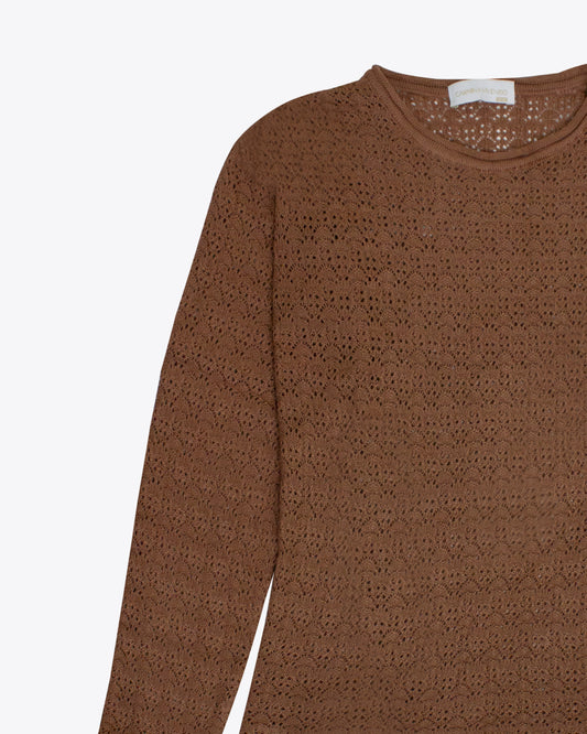 Sweater Crochet Brown