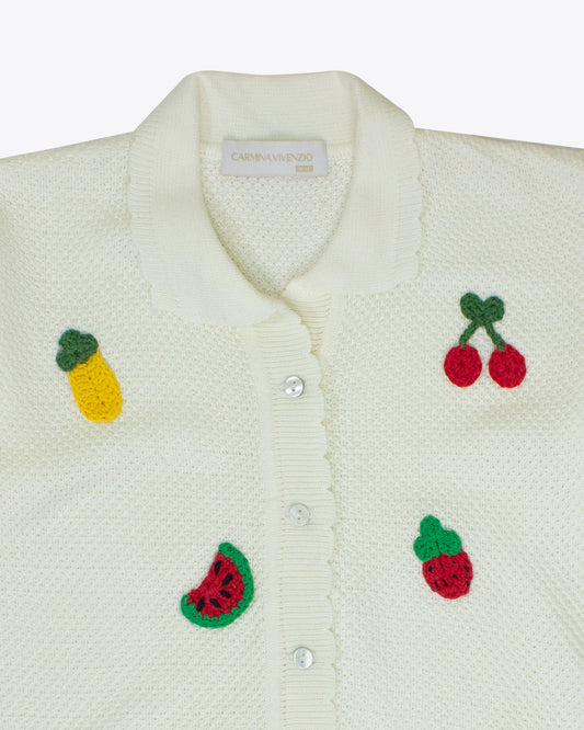 Camisa Crochet Tropical Details