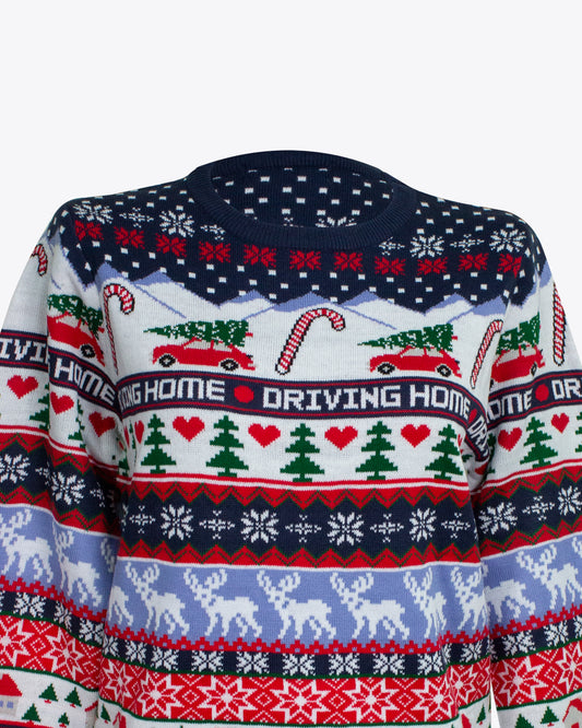 Sweater Xmas Home Blue