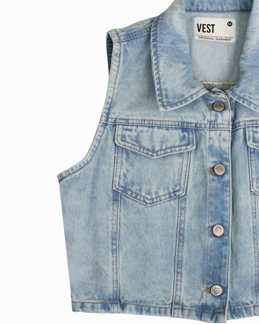 Chaleco vest Denim claro