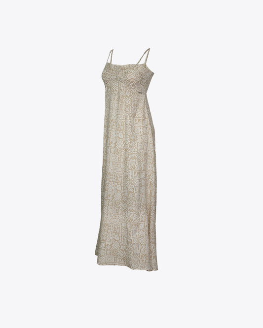 Vestido maxi rocas del mar Nude