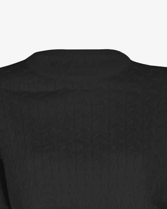 Sweater crop Black