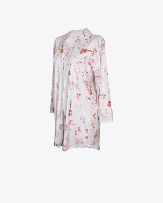 Pijama vestido camisero m/l donde estés Rose Gold