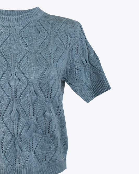 Blusa tejida Acero