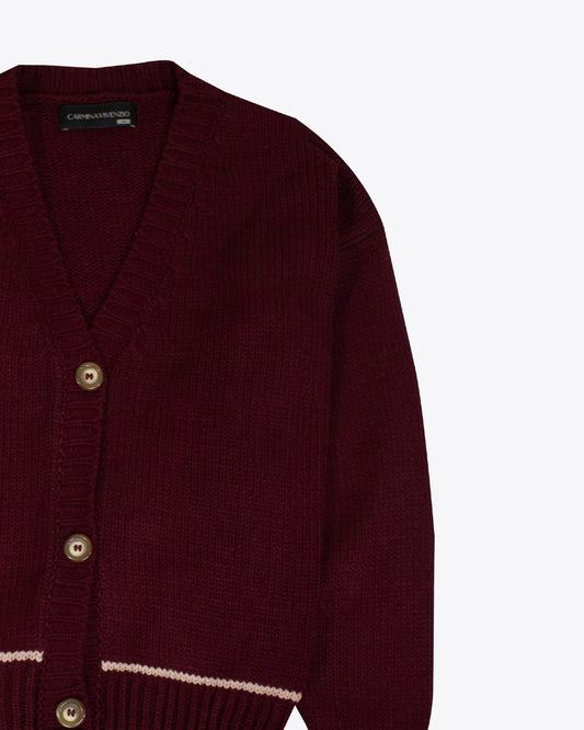 Cardigan burgundy