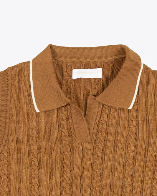Pullover Polo Camel