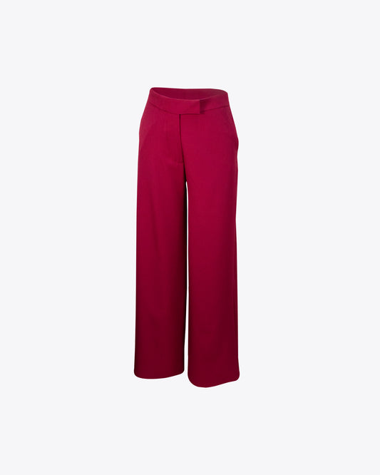 Pantalón casual ancho cherry