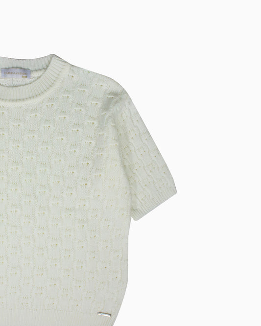 Blusa tejida cream