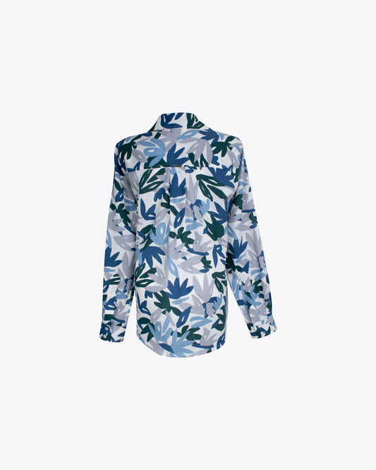 Camisa classic Palm Blue/ green