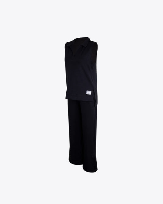 Comfy set muscle polo black
