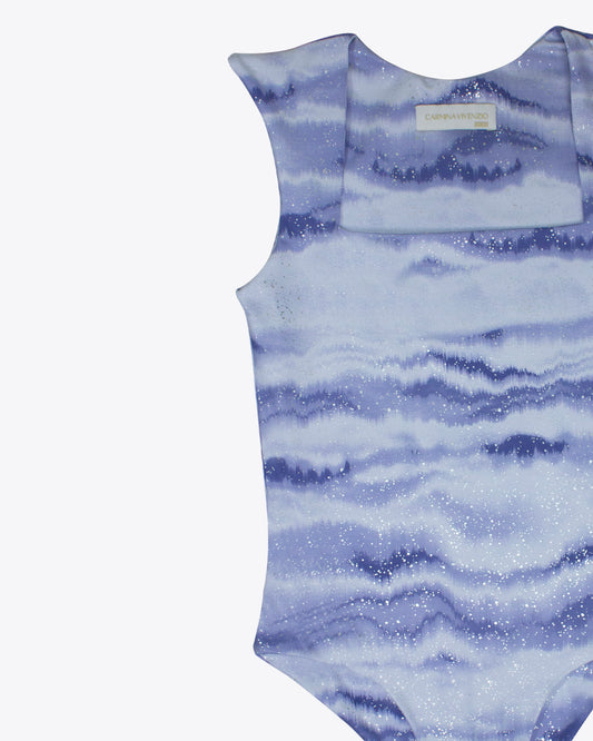 Body classic recto marbled Blue