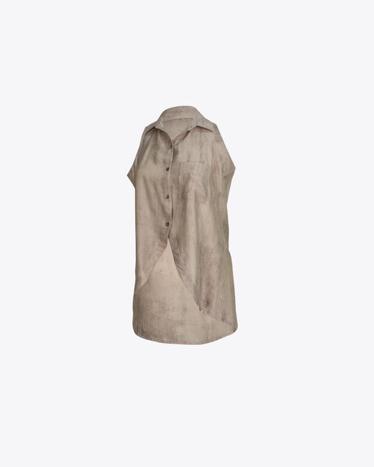 Maxi blusón marbled Mocca m/Siza