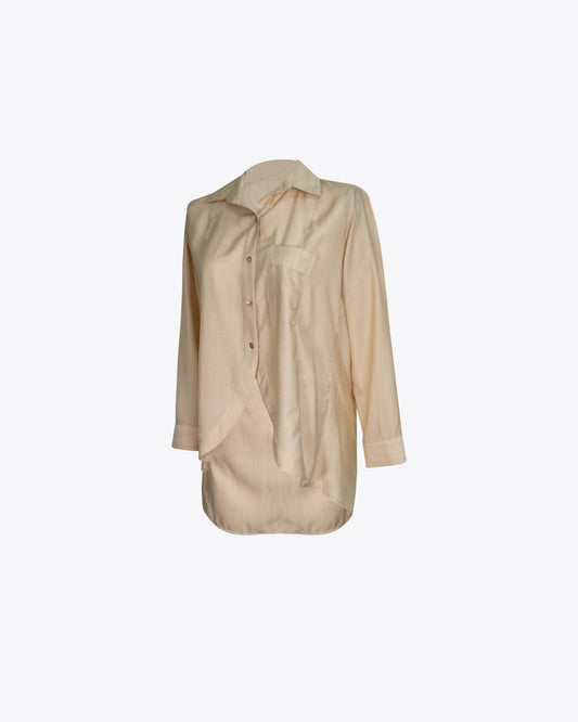 Maxi blusón nude M/larga