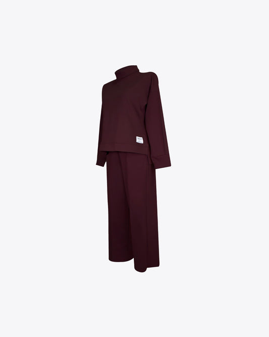Comfy set cozy burgundy