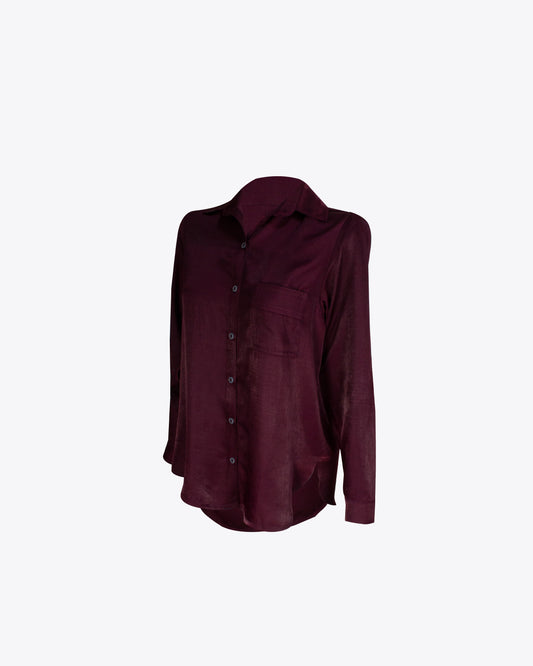 Camisa classic regular burgundy