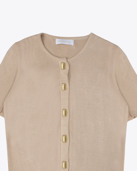 Blusa tejida Sofía nude