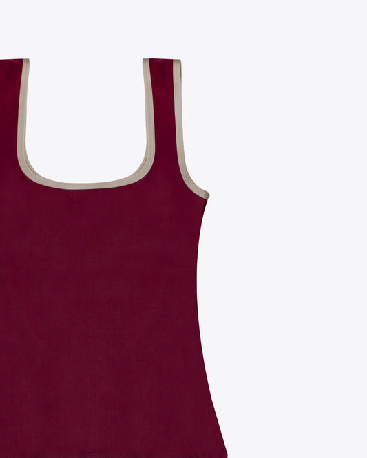 Top C. scoop wine/nude
