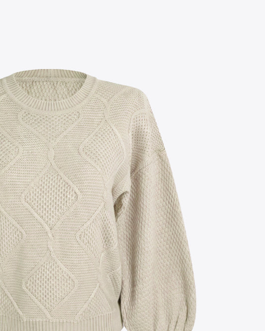 Sweater tejido nude