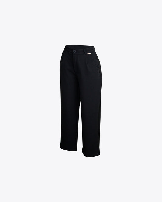 Pantalón casual recto black