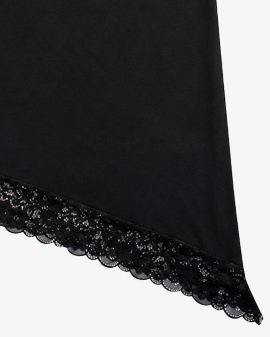 T-shirt lace black