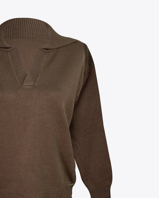 Sweater polo M/L mocca