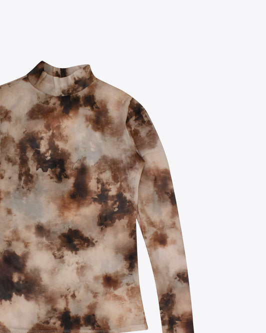 Mesh abstract nude/brown