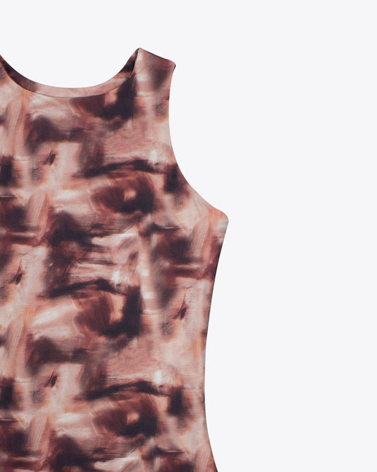 Body halter abstract brown