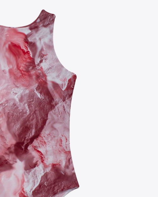 Body halter marbled red