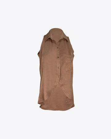 Maxi blusón camel