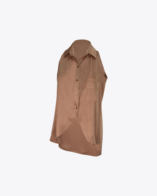 Maxi blusón camel