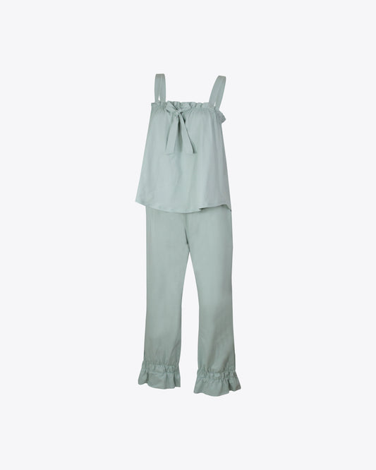 Pijama de vuelos pistachio