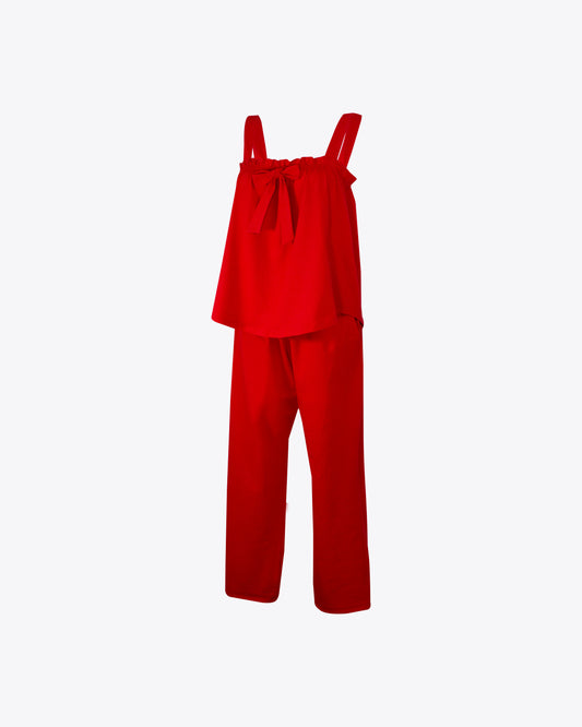 Pijama de vuelos red