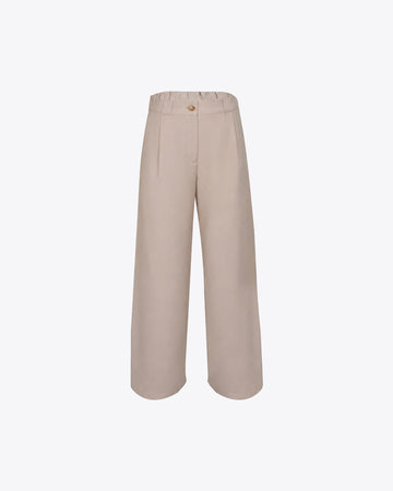 Pantalón casual asimétrico nude