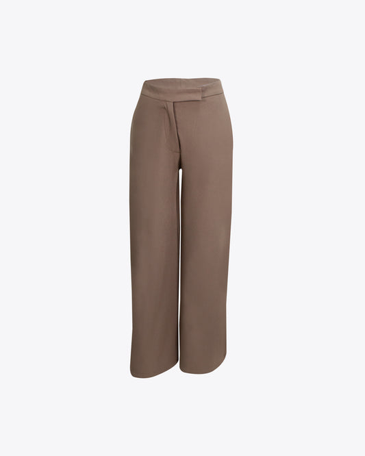 Pantalón casual ancho brown