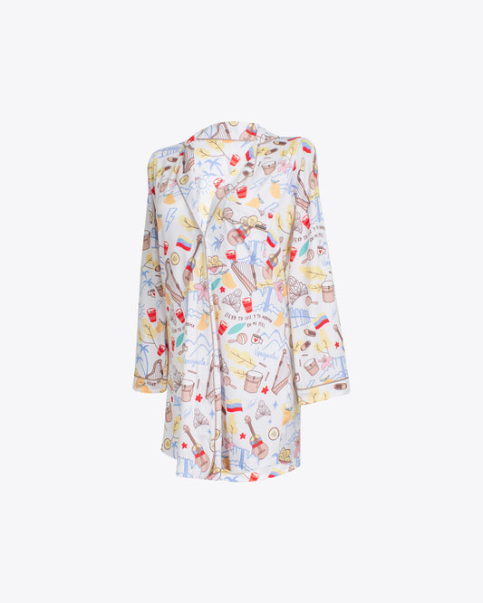 Pijama vestido camisero M/L donde estés