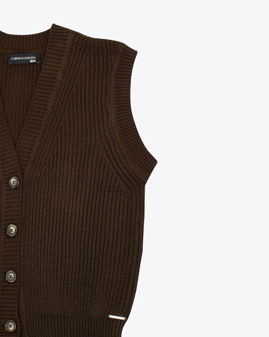 Chaleco tejido Brown