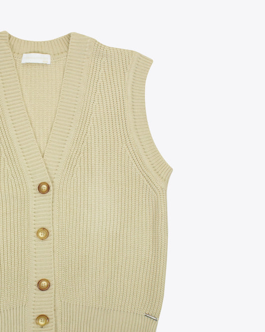 Chaleco tejido nude