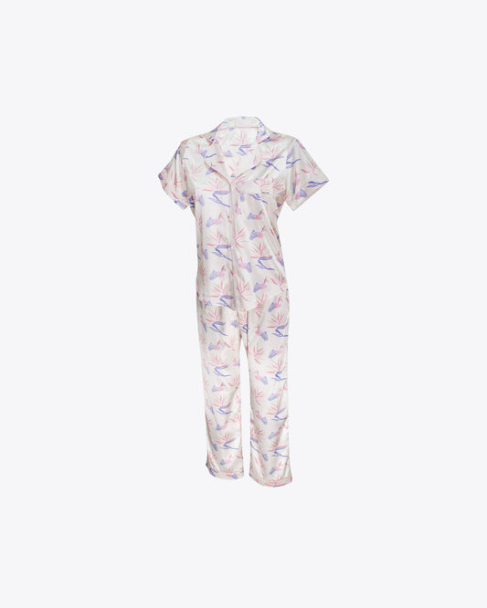 Pijama Classic vanilla Flowers