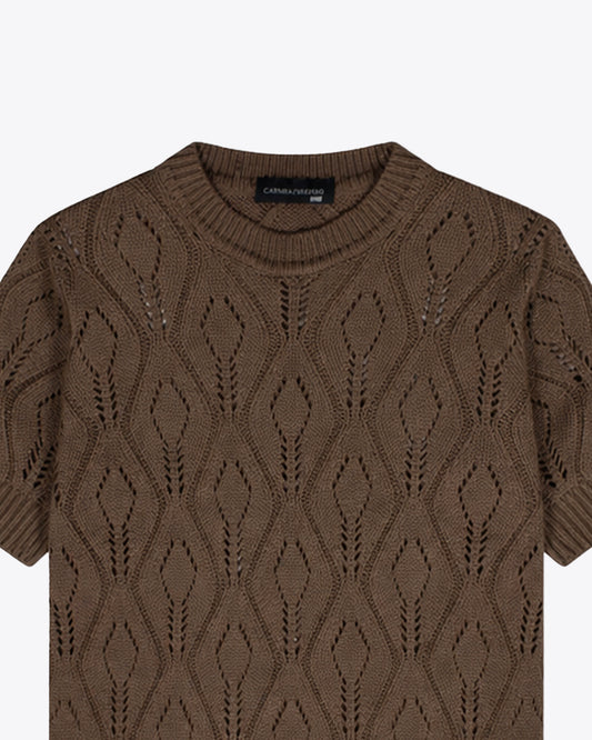 Blusa tejida Soft Brown