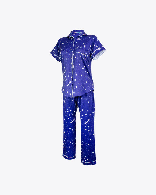 Pijama camisa + pantalón starry nigth algodón