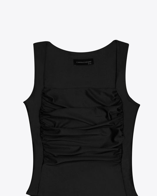 Body drapeado black