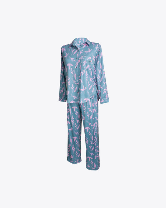 Pijama camisería m/l green/pink