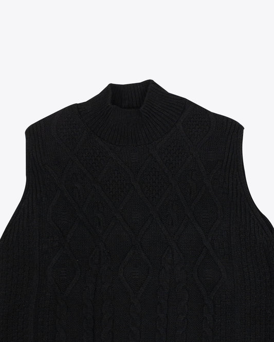 Pullover vest black