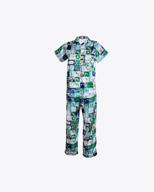 Pijama con sabor a tradición blue Seda